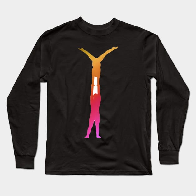 A women’s pair doing high hand Long Sleeve T-Shirt by artsyreader